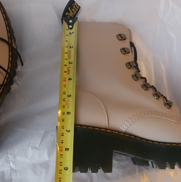 Dr. Martens "Leona" Leather Heeled Boots - Picture 10 of 13